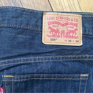 Levi's Men's 569 Blue Jeans 36x34